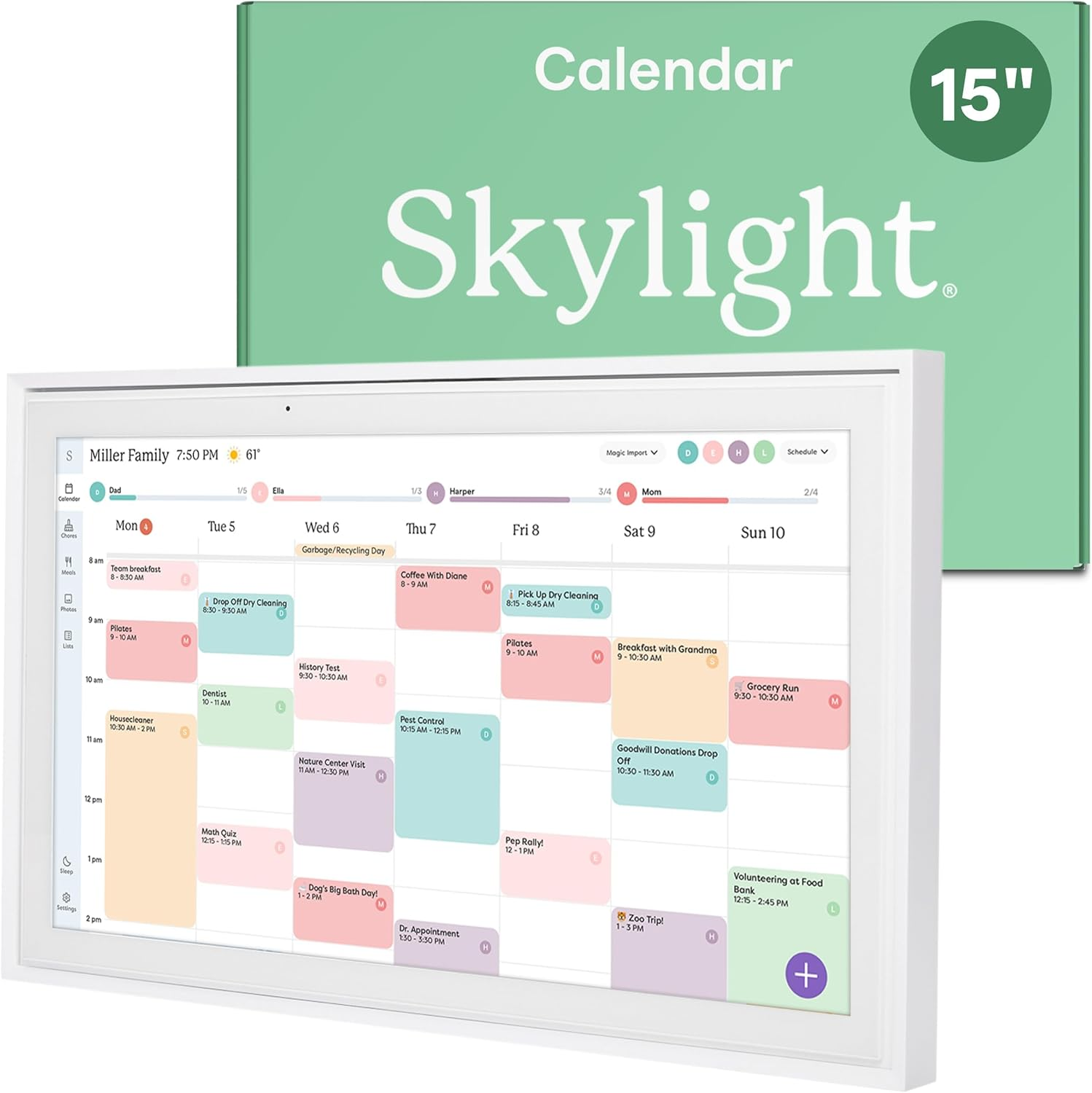 Skylight十五英寸家庭电子日历产品展示