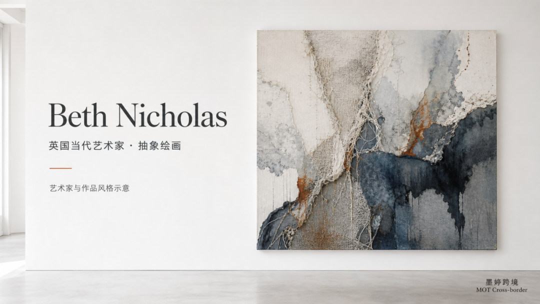 Beth Nicholas 抽象艺术作品风格示意