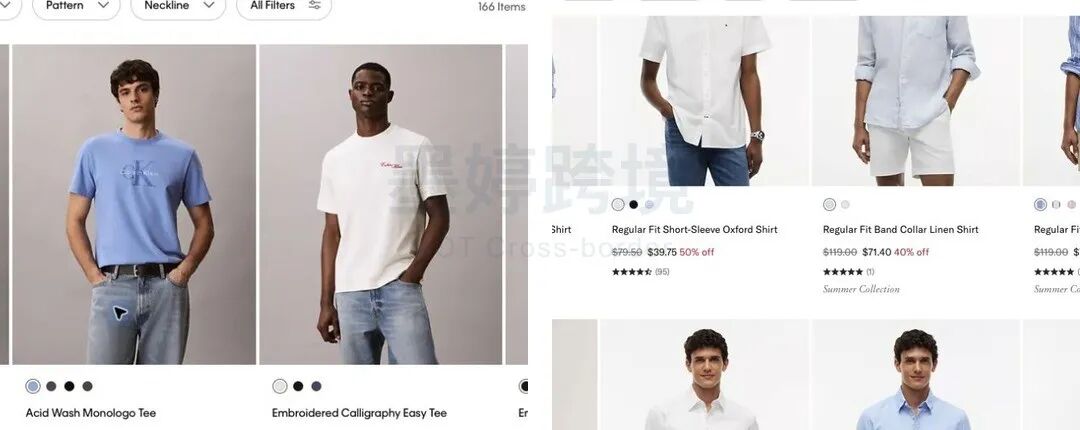 Calvin Klein与Tommy Hilfiger产品展示图