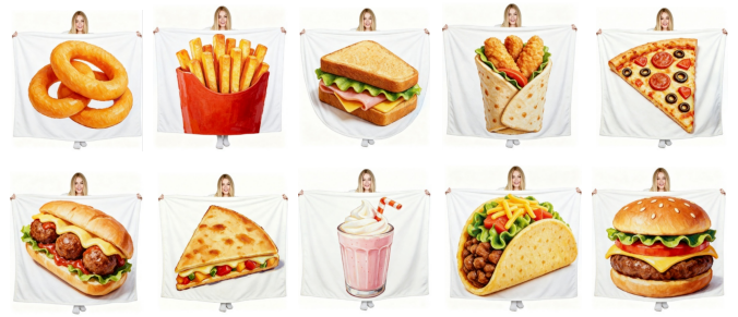 LULU Food食品插画及相关商品截图