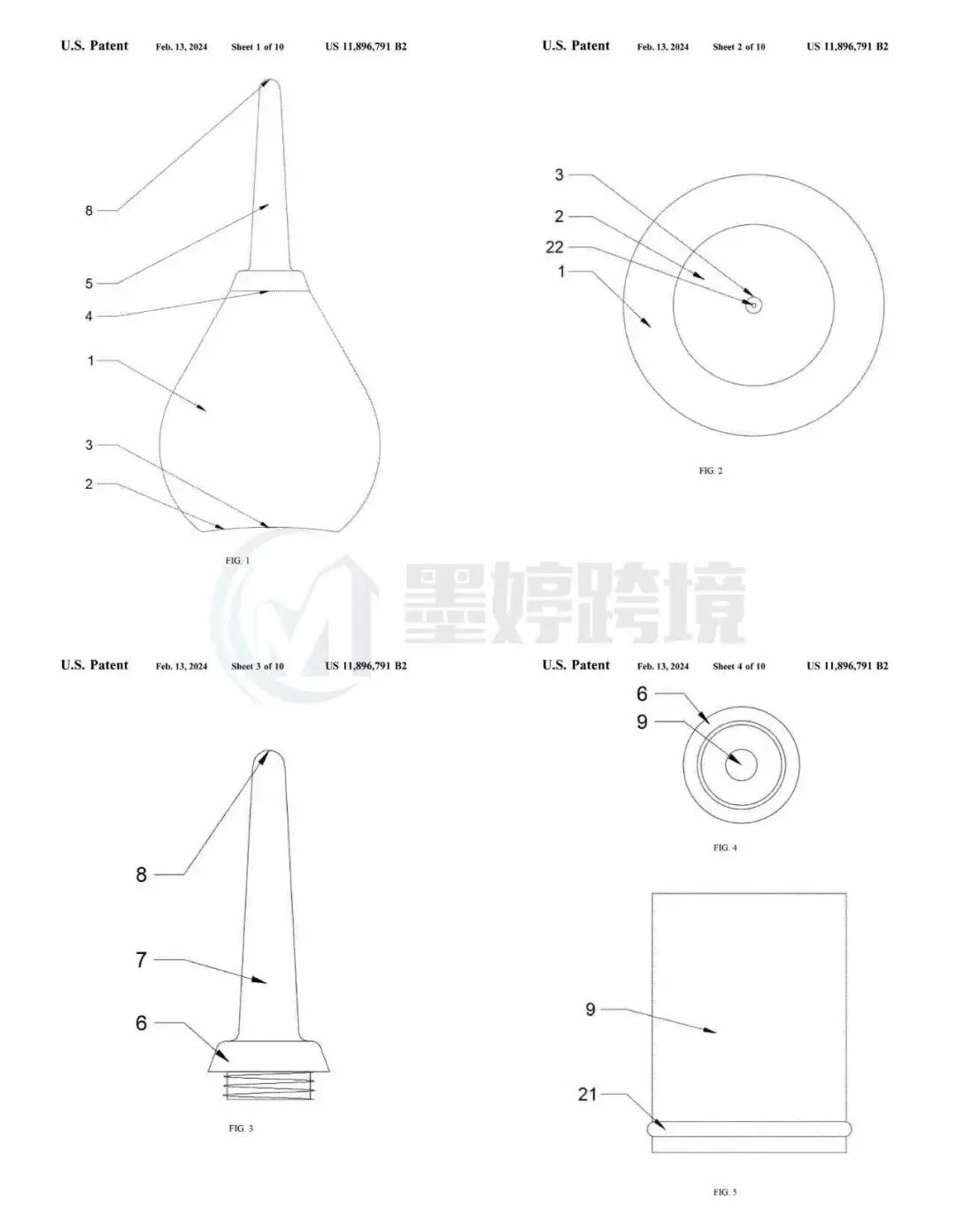 US 11,896,791 B2发明专利附图截图