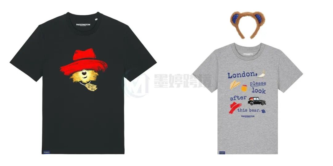 PADDINGTON BEAR服装及配饰商品页面截图