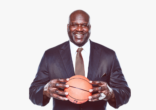Shaquille O’Neal 手持篮球的官方肖像图