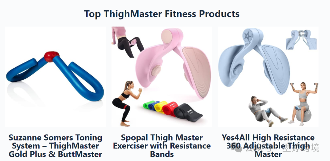 ThighMaster健身产品集合图