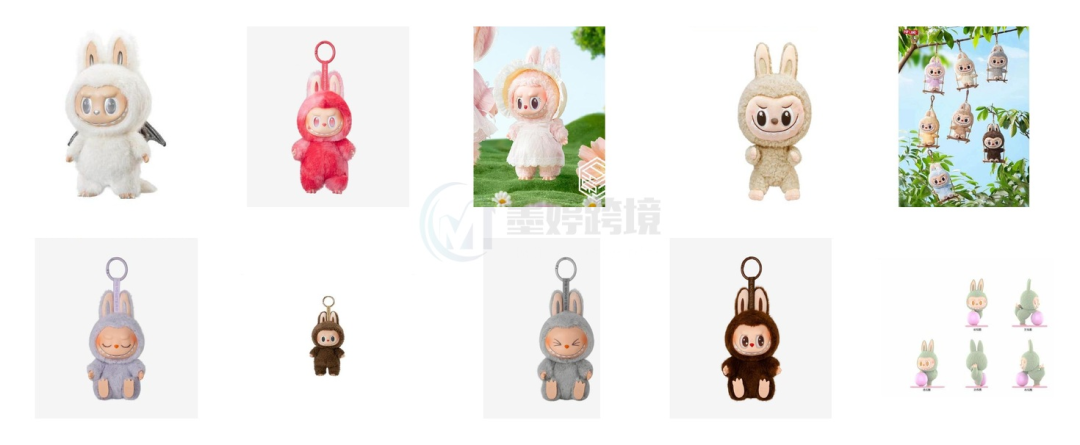 LABUBU及The Monsters系列玩偶和角色产品示例