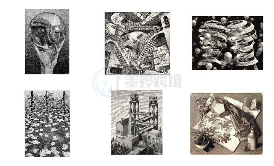 M.C. Escher相关版权作品组合示例