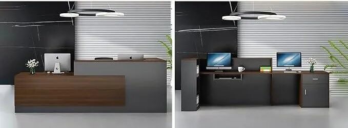Reception Desk前台家具多角度产品图