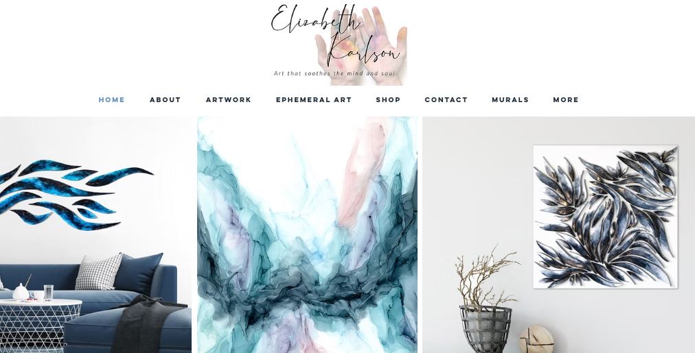 Elizabeth Karlson艺术网站截图