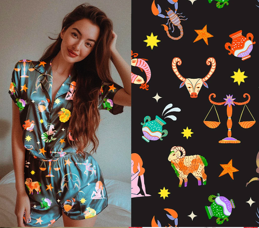 Kateryna Shamanska复古图案服装及图案使用示例